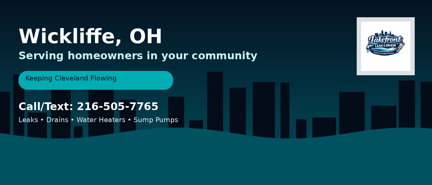 Wickliffe Ohio service area - Lakefront Leak & Drain