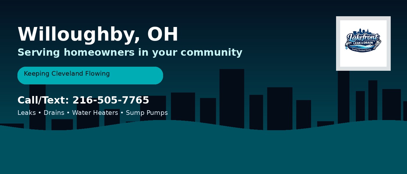 Willoughby Ohio service area - Lakefront Leak & Drain
